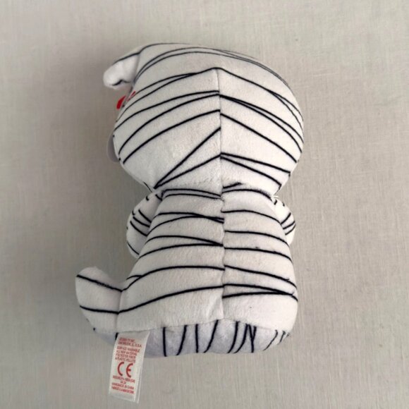 TY Beanie Boos Ooooky Mummy Plush 7 inch Halloween Spider Ghost Toy - Picture 2 of 10